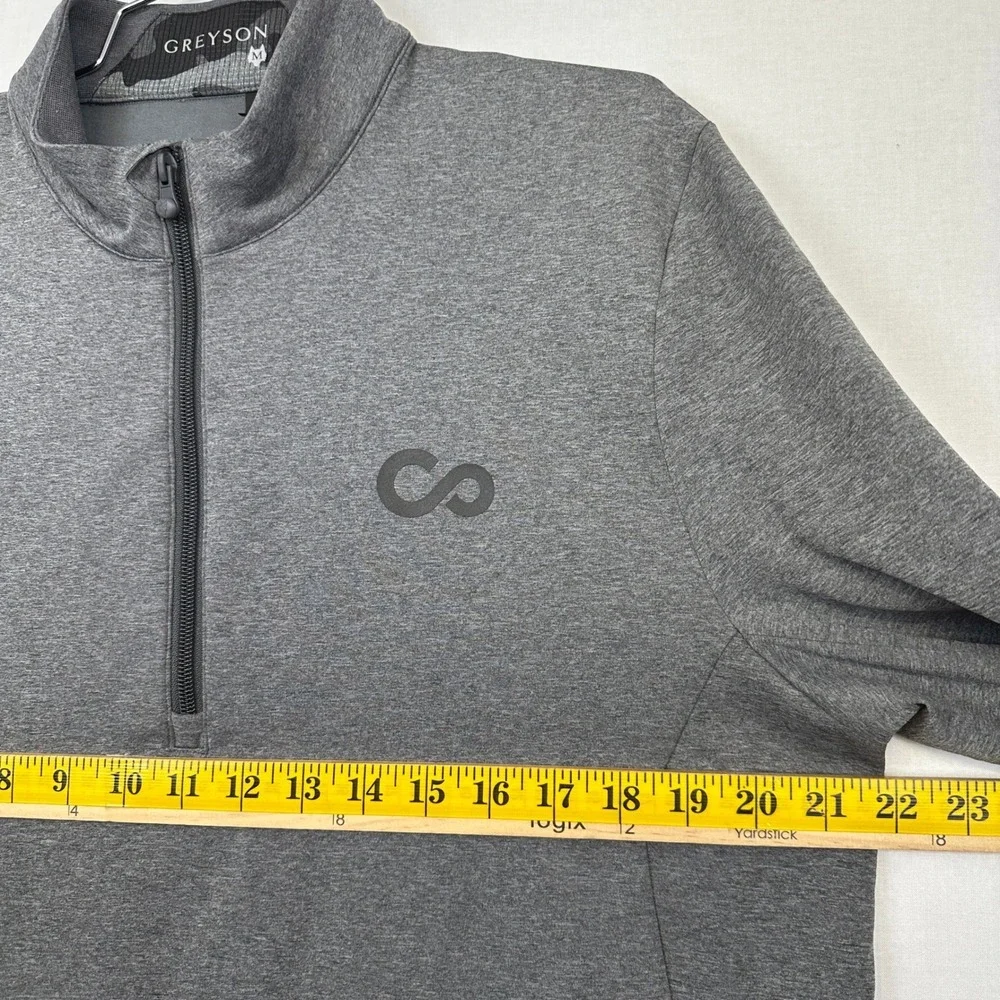 Greyson Quarter Zip Pullover Men's Medium Gray Performance Stretch Golf